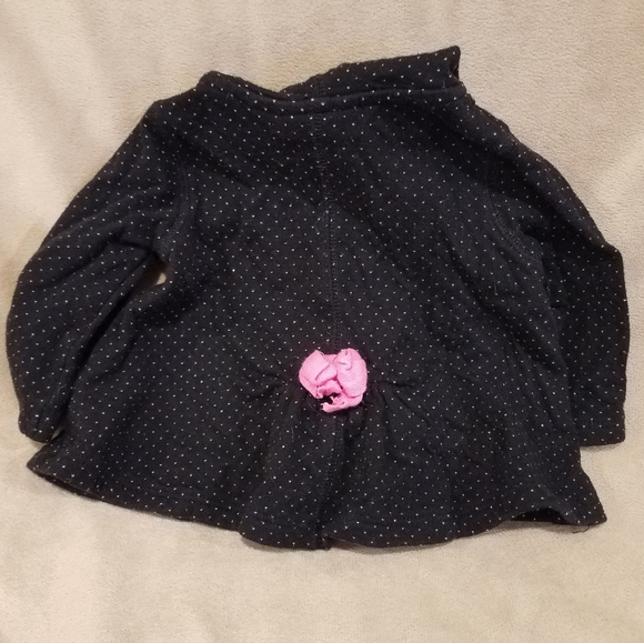 🎁SUPER COOL ZIP UP PUMA JACKET! BLACK & PINK. 3-6MON - Picture 7 of 9